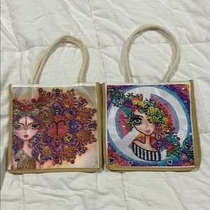 Lot of 2 Handmade Bags